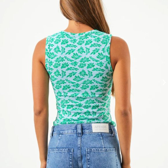Afends - brand new with tags, SEE YOU recycled cut out sleeveless top size XS - Picture 3 of 4